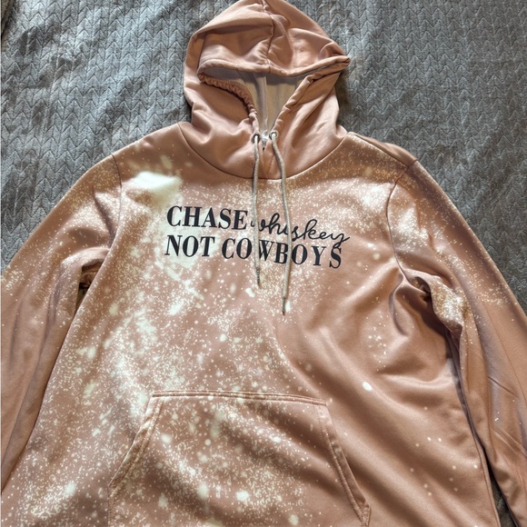 Chase Whiskey Not Cowboys Tan Hoodie - Picture 1 of 5